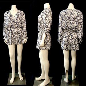 One Clothing B&W Tie-Dye Romper
